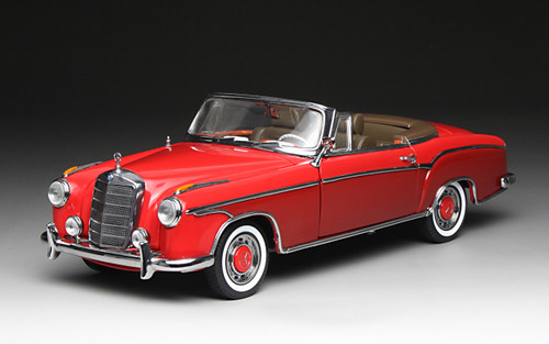 1/18 Sunstar 1960 Mercedes-Benz 220 SE 220SE Cabriolet (Red) Diecast Car Model