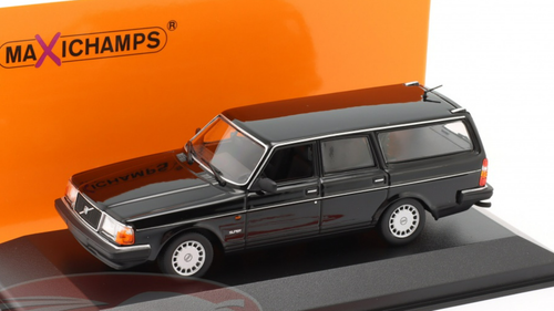 1/43 Minichamps 1986 Volvo 240 GL Break (Black) Car Model