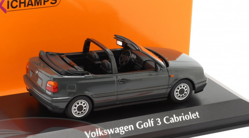 1/43 Minichamps 1997 Volkswagen VW Golf III Convertible (Grey Metallic) Car Model