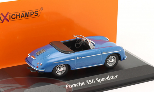 1/43 Minichamps 1956 Porsche 356 A Speedster (Blue Metallic) Car Model