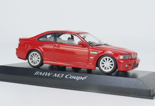 1/43 Minichamps 2001 BMW M3 (E46) Coupe (Red) Car Model