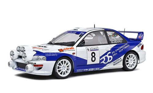 1/18 Solido 2000 Subaru Impreza S5 WRC '99 #8 Rallye Azimut di Monza Diecast Car Model