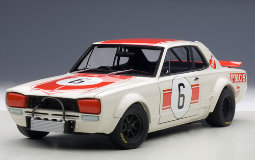 1/18 AUTOart NISSAN SKYLINE GT-R (KPGC-10) RACING 1971 KUNIMITSU TAKAHASHI #6 JAPAN GP WINNER Diecast Car Model 