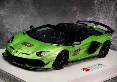 1/18 Makeup Lamborghini Aventador SVJ #63 (Green) Resin Car Model