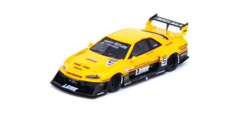 1/64 INNO64 Nissan Skyline LBWK (ER34) Super Silhouette (Yellow) Car Model