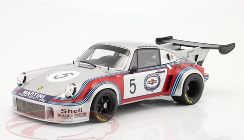 1/12 CMR 1974 Porsche 911 Carrera RSR Turbo #5 5th 1000km Brands Hatch Martini Racing Team Gijs van Lennep, Herbert Müller Car Model