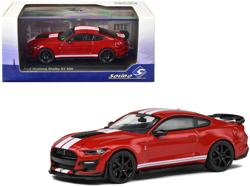 1/43 Solido 2022 Ford Mustang Shelby GT500 Fast Track (Racing Red) Diecast Car Model