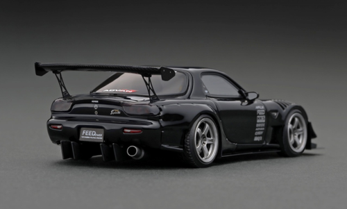 1/43 Ignition Model Mazda RX-7 RX7 FEED Afflux GT3 (FD3S) Light Blue Metallic Black Resin Car Model