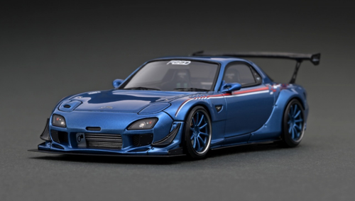 1/43 Ignition Model Mazda RX-7 RX7 FEED Afflux GT3 (FD3S) Light Blue Metallic Resin Car Model 