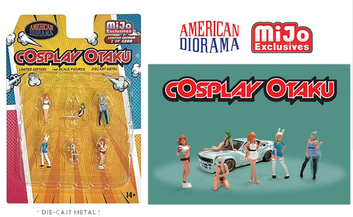 1/64 American Diorama Figures Cosplay Otaku Set