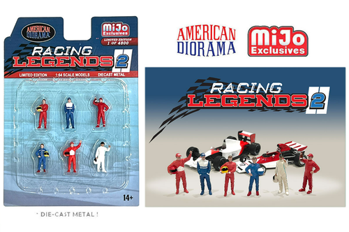 1/64 American Diorama Figures Racing legend 2 Set