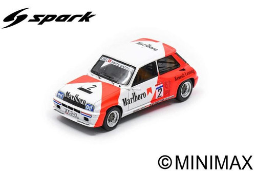 1/43 Spark 1983 Renault 5 Turbo No.2 Europa Cup Champion Jan Lammers Car Model