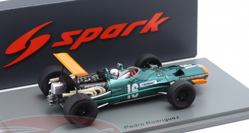 1/43 Spark 1968 Formula 1 BRM P133 No.16 3rd Canadian GP Pedro Rodriguez Car Model