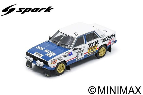 1/43 Spark 1978 Datsun Stanza No.6 Winner Southern Cross Rally G. Fury - M. Suffern Car Model