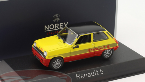 1/43 Norev 1978 Renault 5 TS Monte Carlo (Yellow & Red) Car Model