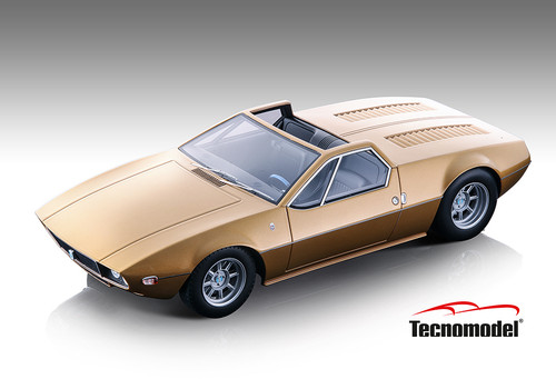 1/18 Tecnomodel De Tomaso Mangusta Spyder 1966 Metallic Gold Limited Edition Resin Car Model