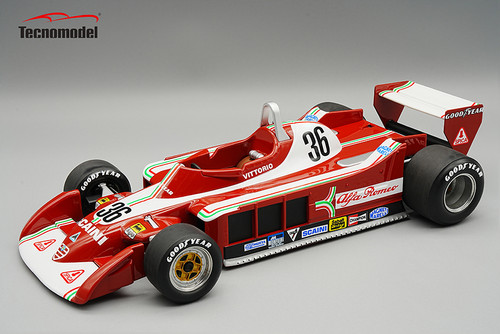 1/18 Tecnomodel 1979 Formula 1 Alfa Romeo 177 Italy GP Vittorio Brambilla Resin Car Model