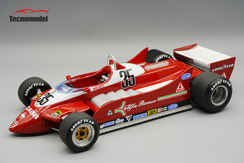 1/18 Tecnomodel 1979 Formula 1 Alfa Romeo 179 Italy GP B. Giacomelli Resin Car Model