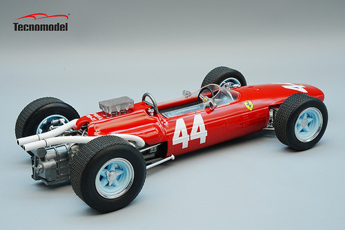 1/18 Tecnomodel Ferrari 246 F1 T81 1966 Italy GP Giancarlo Baghetti Resin Car Model