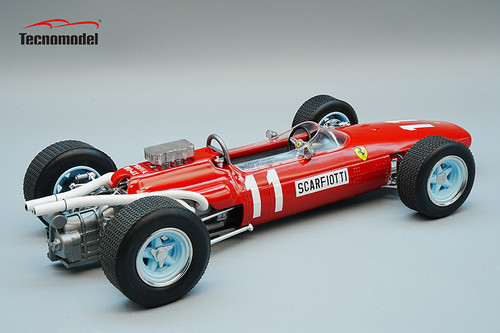 1/18 Tecnomodel Ferrari 246 F1 T81 1966 German GP Ludovico Scarfiotti Resin Car Model