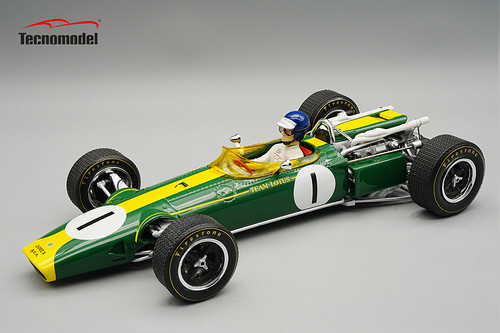 1/18 Tecnomodel Lotus 43 1966 Winner American GP Jim Clark Resin Car Model
