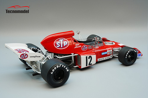 1/18 Tecnomodel March 721X 1972 Belgium GP Car #12 Niki Lauda Limited Edition Resin Car Model