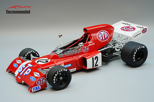 1/18 Tecnomodel March 721X 1972 Belgium GP Car #12 Niki Lauda Limited Edition Resin Car Model