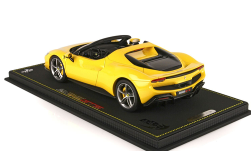 1/18 BBR Ferrari 296 GTS (Yellow Modena with Silver Wheels) Resin Car Model Limited 50 Pieces
