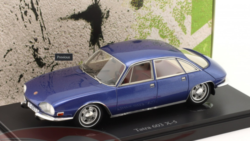 1/43 AutoCult 1967 Tatra 603 X-5 (Blue) Car Model