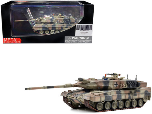 German Kampfpanzer Leopard 2A6 Main Battle Tank Mixed European Camouflage 1/72 Diecast Model by Panzerkampf