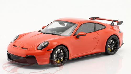 1/18 Minichamps 2021 Porsche 911 (992) GT3 (Lava Orange with Black Wheels) Car Model