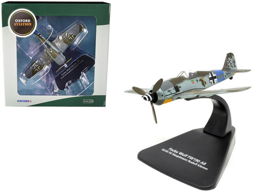 新品未開封 OXFORD AVIATION 1/72 Focke-Wulf FW 190 A8 Fighter Plane 15/JG 54 Hauptmann Rudolf