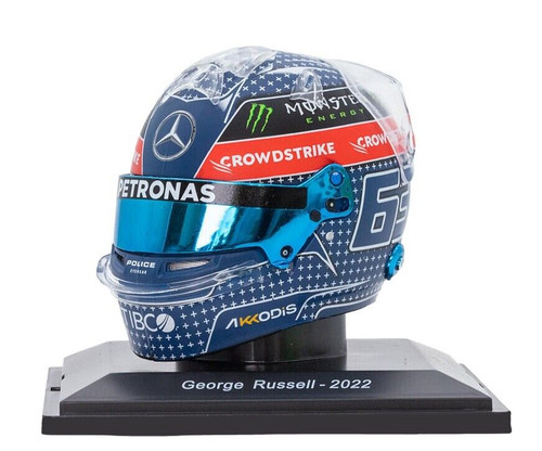 Spark 1:5 George Russell Mercedes-AMG Petronas #63 japonés GP fórmula 1 2022 casco 5HF084 modelo Spark 1:5 George Russell Mercedes-AMG Petronas #63 japonés GP fórmula 1 2022 casco 5HF084 modelo
