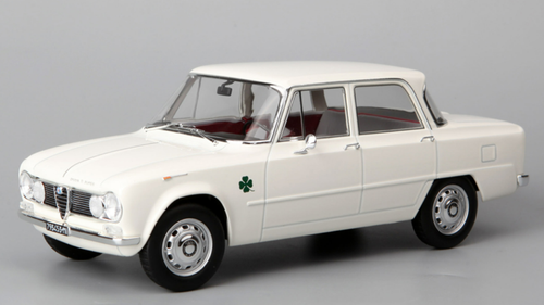 1/18 Norev 1963 Alfa Romeo Giulia TI (Super White) Car Model