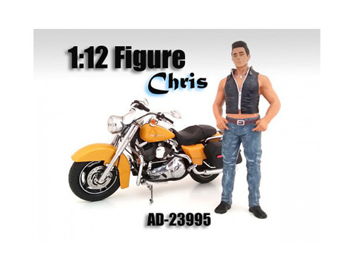 ボンド様 Biker Chris Figure For 1/12 Scale Motorcycles by American Diorama