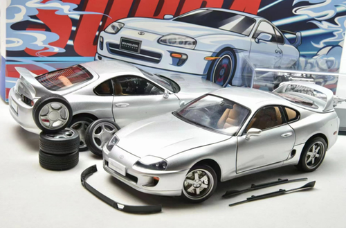 1/18 WHELART Toyota Supra A80 (Silver) LHD Diecast Car Model