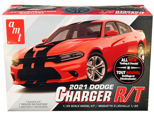 Skill 2 Model Kit 2021 Dodge Charger R/T 1/25 Scale Model by AMT