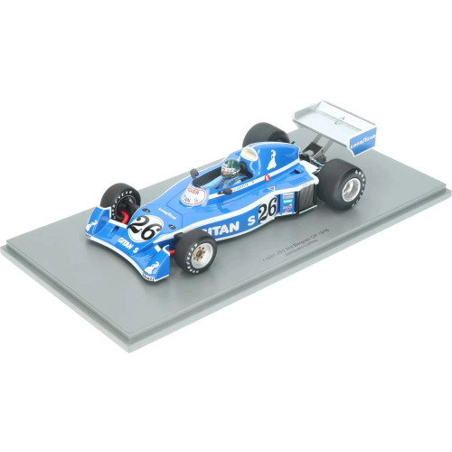 1/18 Spark Ligier JS5 No.26 3rd Belgian GP 1976 Jacques Laffite Car Model