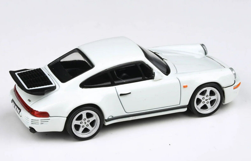 1/64 Paragon 1987 Porsche 911 RUF CTR Yellowbird Grand Prix (White) Diecast Car Model