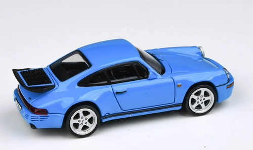 1/64 Paragon 1987 Porsche 911 RUF CTR Yellowbird Grand Prix (Blue) Diecast Car Model