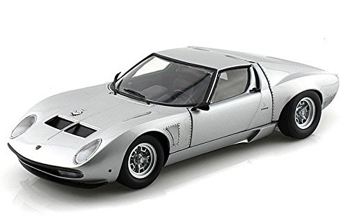 1/18 Kyosho Lamborghini Miura Jota Svj (Silver Grey) Diecast Car Model