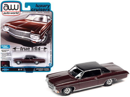 1/64 Auto World 1970 Chevrolet Impala SS Lowrider (Black Cherry