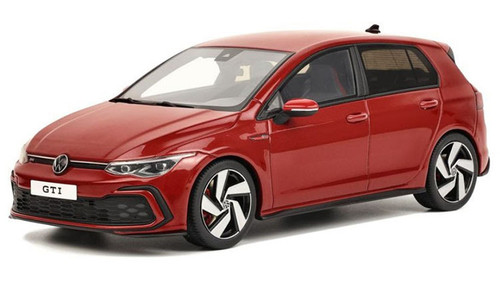 1/18 OTTO 2021 Volkswagen Golf VIII GTI (Red) Resin Car Model