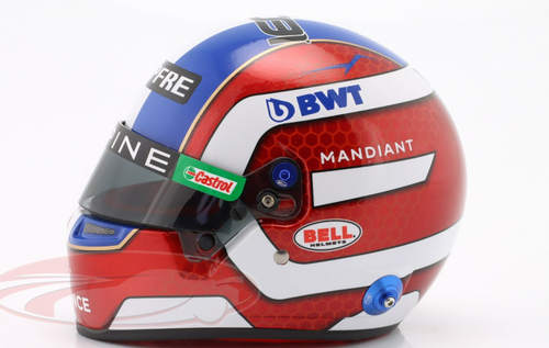 1/2 Bell 2022 Formula 1 Esteban Ocon #31 BWT Alpine F1 Team Helmet Model