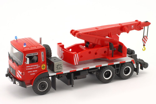 1/43 Altaya CAFL Saviem EPG Crane Truck Fire Department (Red) Car Model