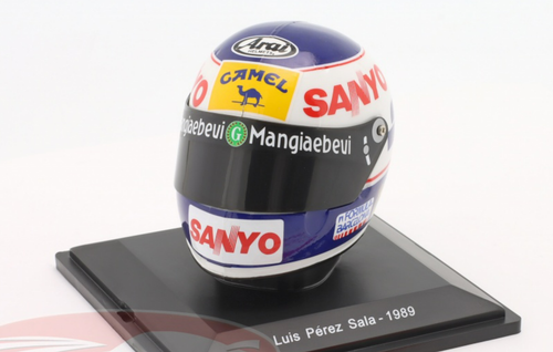 1/5 Spark 1989 Formula 1 Luis Pérez Sala #24 Minardi Spa Helmet Model