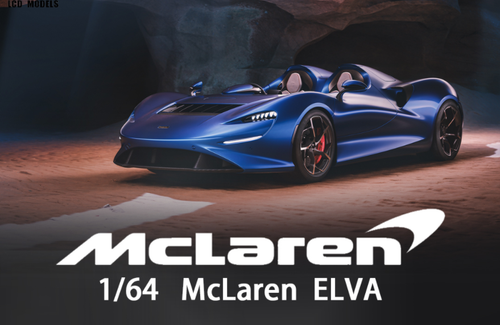 1/64 LCD McLaren ELVA Matte Orange Diecast Car Model