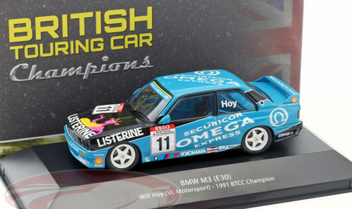 1/43 Atlas 1991 Will Hoy BMW M3 (E30) #11 BTCC Champion Car Model