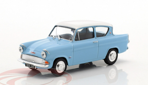 1/43 Cararama Ford Anglia MKI (Light Blue & White) Car Model