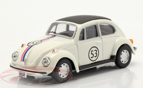 1/43 Cararama Volkswagen VW Beetle #53 Herbie (White) Car Model